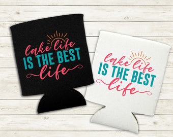 Lake Life Foam Can Cooler: Summer Vacation Koozie
