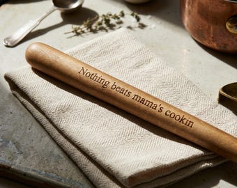 Engraved Wooden Spatula Mixing Cooking Utensil Kitchen Tool Housewarming Gift Home Chef Stirring Spoon Natural Hardwood Serving Accessory
