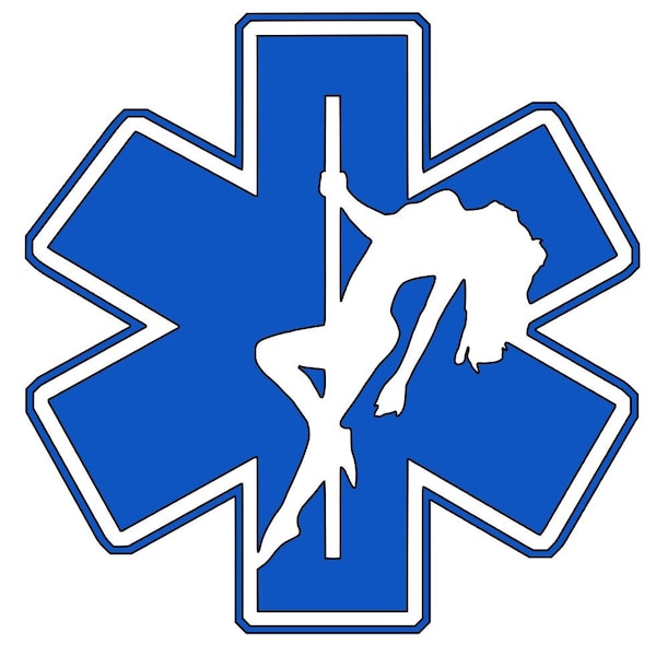 EMS stripper vinyl sticker