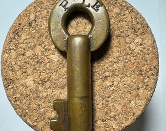 Pittsburgh And Lake Erie P&LE Railroad Brass Key Hollow Barrel S.r. Slaymaker Co Antique Key