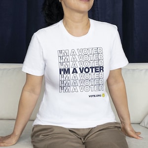 Ich bin ein Wähler Unisex T-Shirt, Wählerbewusstsein, Wahlsaison, Abstimmungs-Shirt, damit Ihre Stimme gehört wird, Wahl 2024