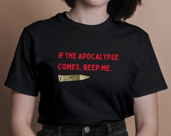 Buffy Quote Tee, Express Delivery Unisex Heavy Cotton Tee, If the Apocalypse Comes, Beep Me, Buffy the Vampire Slayer Quotes, Retro TV Gifts