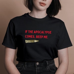 Buffy Quote Tee, Express Delivery Unisex Heavy Cotton Tee, If the Apocalypse Comes, Beep Me, Buffy the Vampire Slayer Quotes, Retro TV Gifts