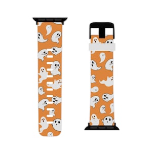 Halloween Apple Watch Band, Watch band for men, watch band for women, halloween accessories, ghost pattern