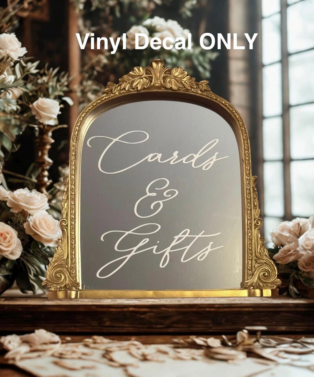 Cards and Gifts Vinyl Decal: DIY Wedding Card Box Sign - Etsy
