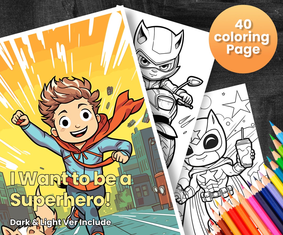 10 Cute Superhero Coloring Pages for Creative Kids