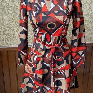 Vintage 1960&#39;s Geometric Dress.
