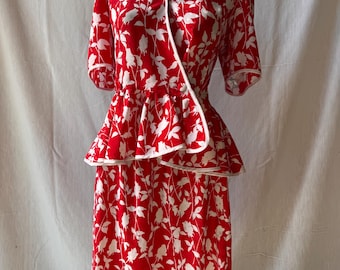Vintage 1980s Leslie Fay 2pc Set