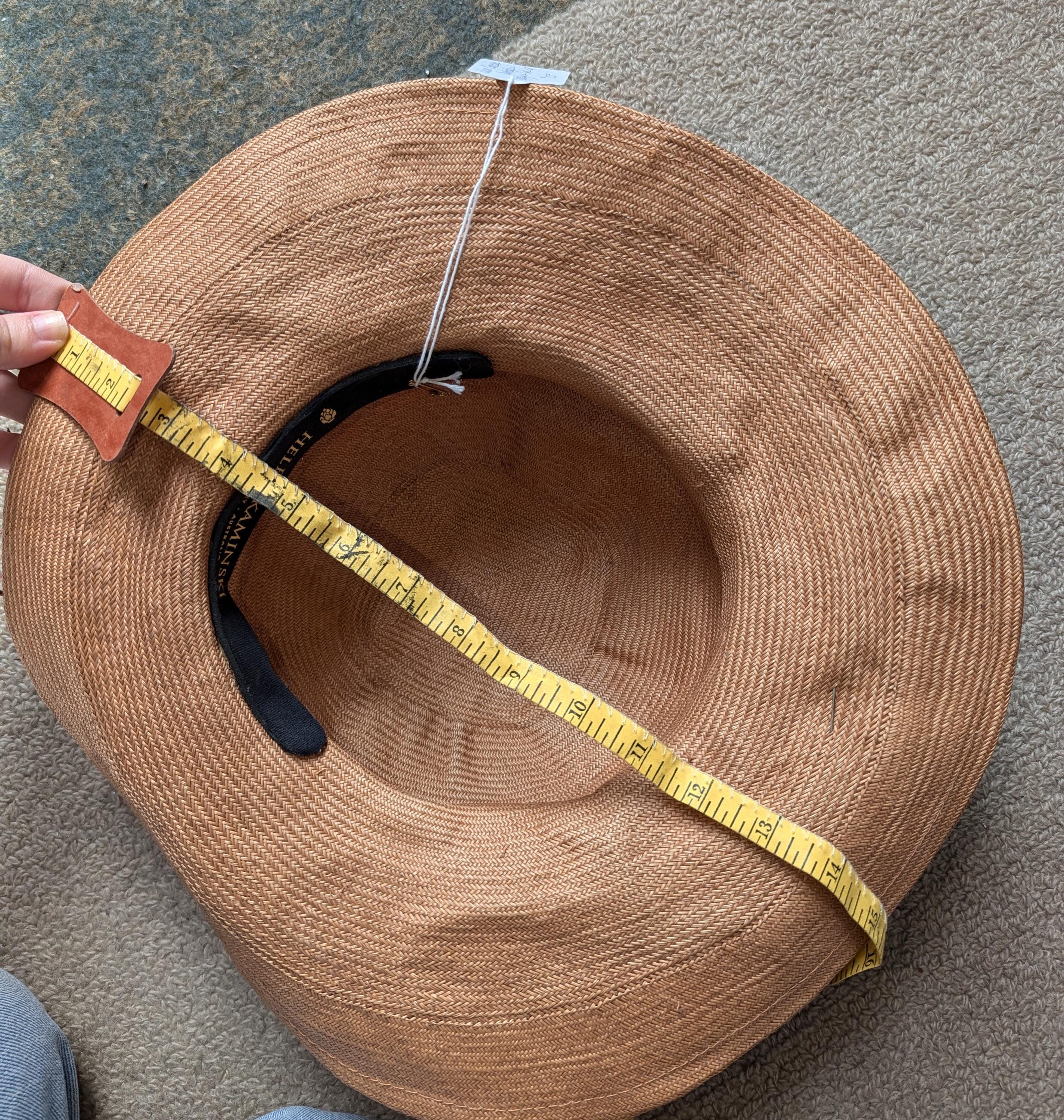 Kaminski Australian hat Vintage Kaminski Australia Straw Sun Hat 100% Raffia Helen  main image 2