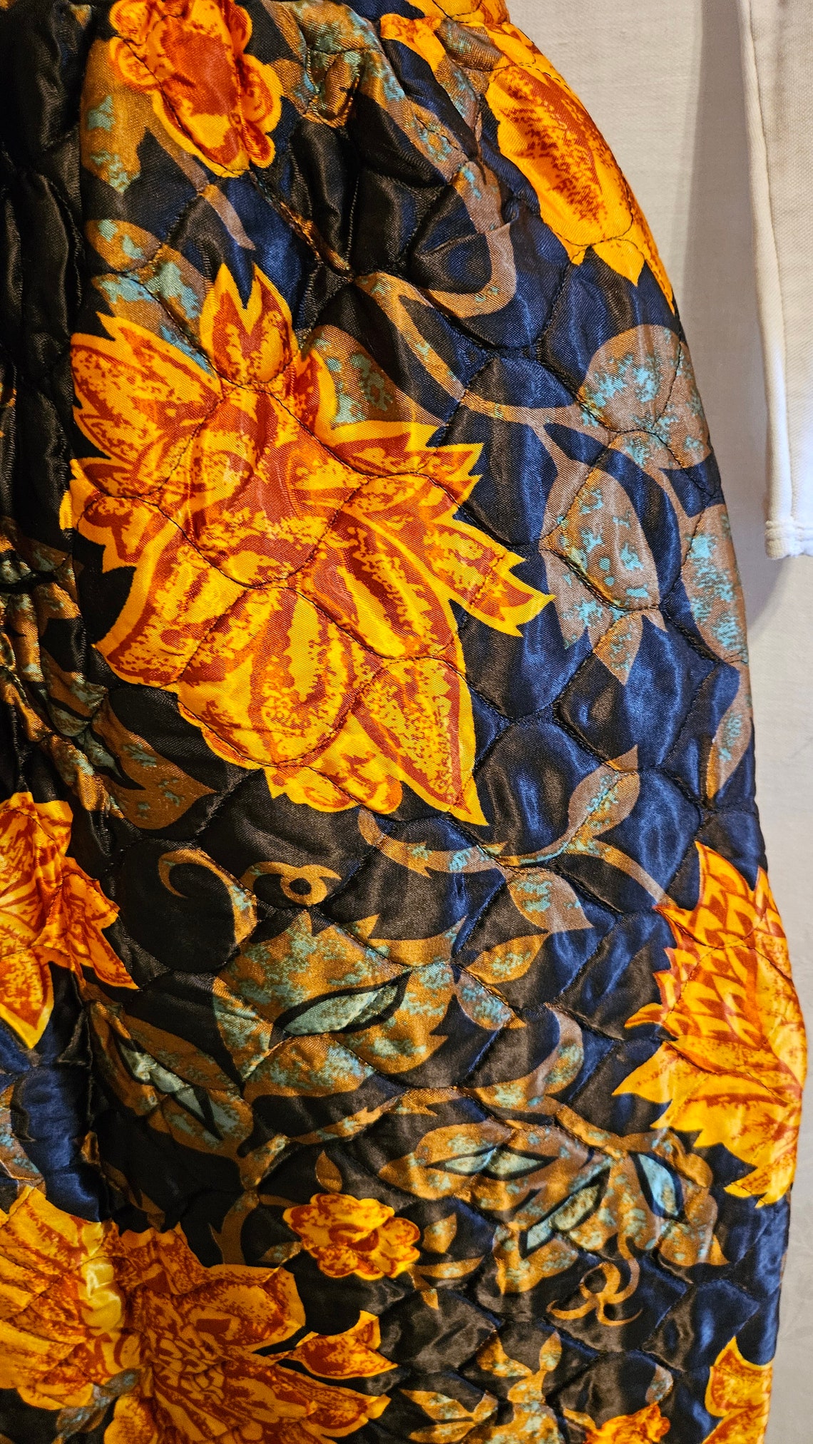 1970s Quilted Maxi Skirt