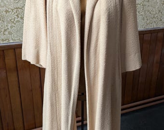 Vintage 1930's Beige Swing Coat.