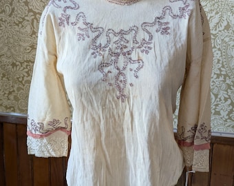 Antique 1800's Embellished Shirt.