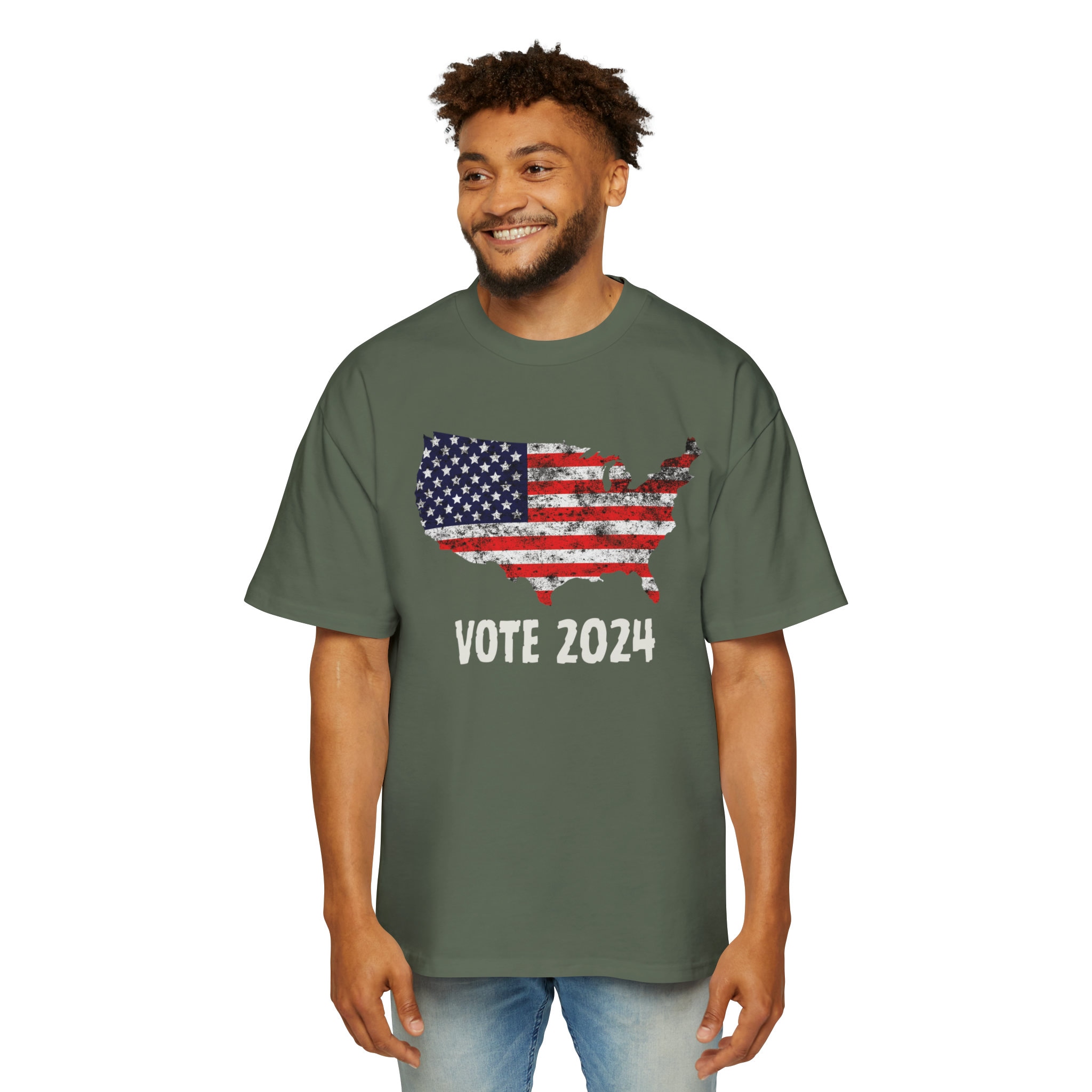 USA Vote 2024 Heavy Oversized Tee, Vote 2024 Tshirt, Election 2024 ...