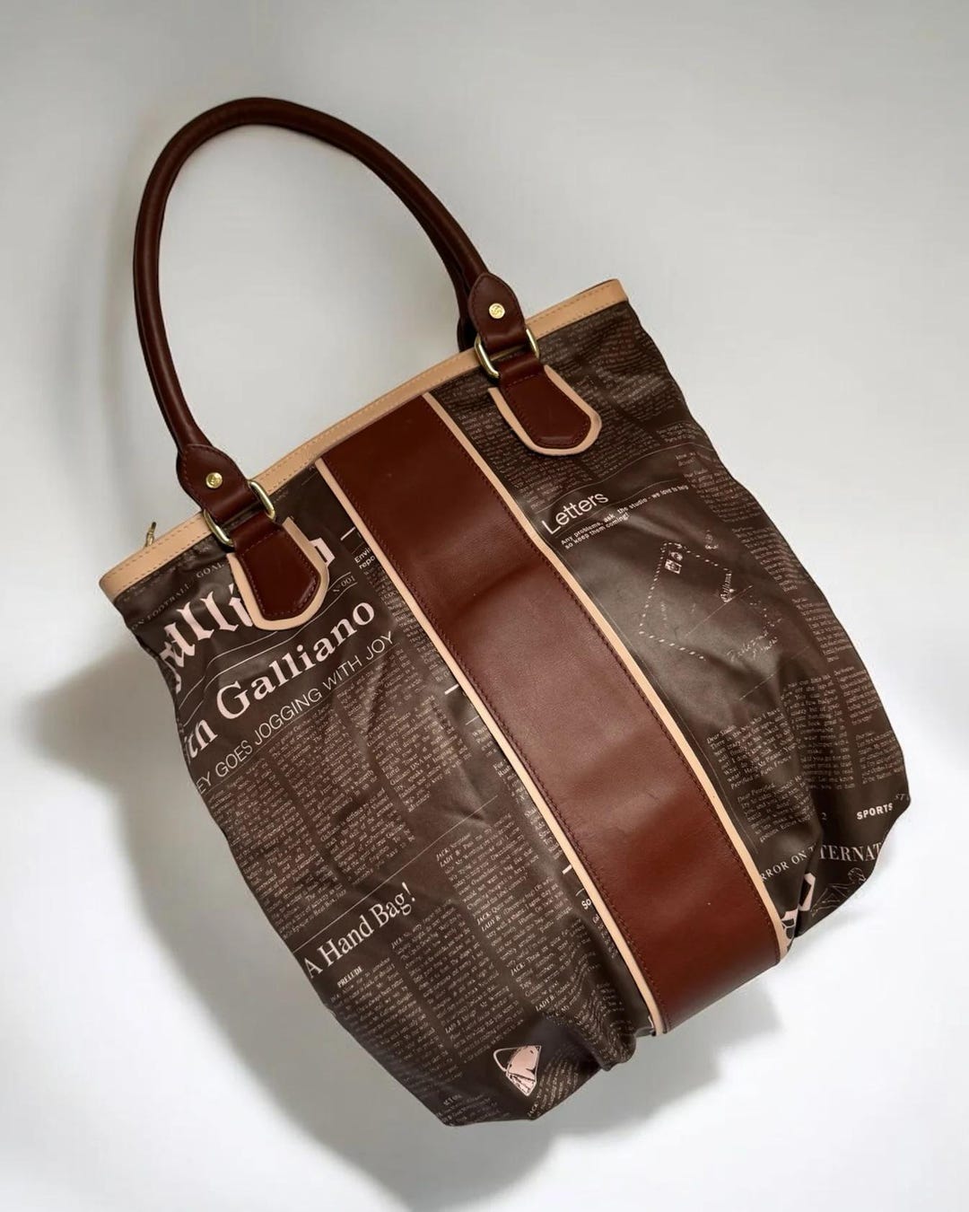 JOHN GALLIANO 2000's striped handbag
