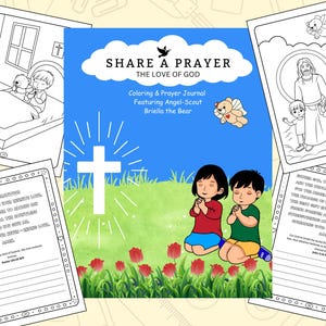 Creative Kids Coloring Prayer Journal – 35 Bible Verses and Prayers on God’s Love