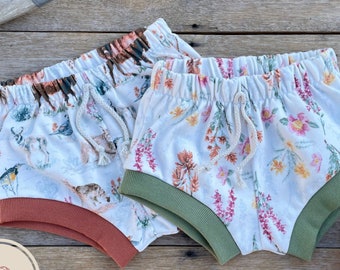 Baby Shorties Spring Desert Organic Cotton | Baby Shorts | Gender Neutral Baby Clothes | Baby Boy Shorts | Baby Girl Shorts