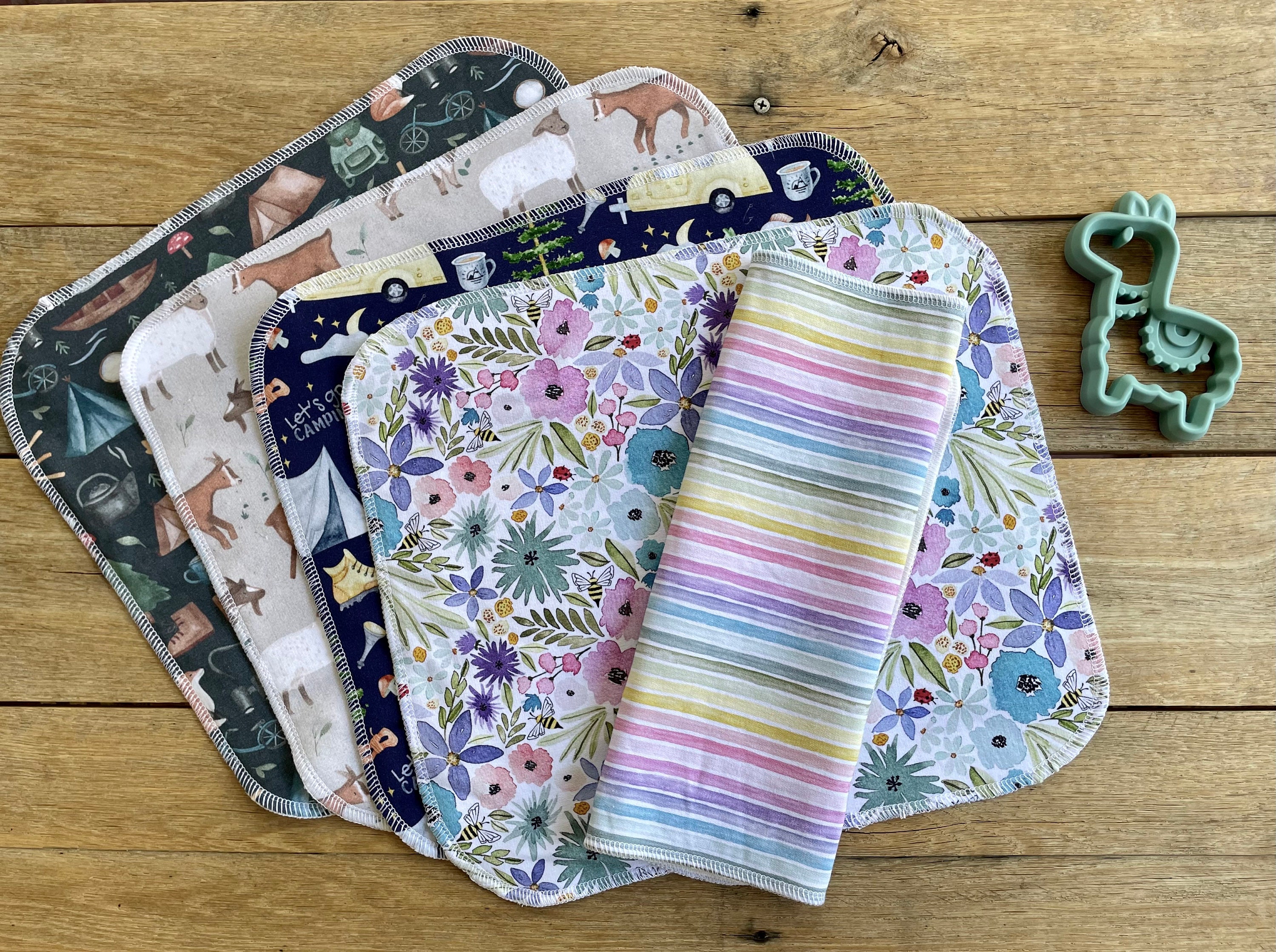 Bamboo Stretchy Tri Fold Booster | Organic Preflat Cloth Diaper Booster | Overnight Booster | Preflat Bamboo Booster