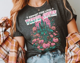 Unterstützen Sie Ihr lokales Coven Shirt Witchy Shirt Halloween Tee