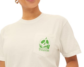 In My Villain Era Pocket T-Shirt Villain Comfort Colors Shirt Halloween Shirt Fall Shirt Theme Park Shirt