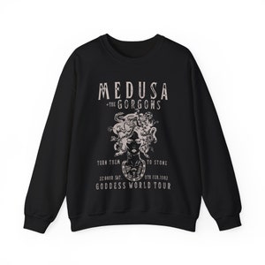Medusa Greek Mythology Sweatshirt, Light/Dark Academia Gift for Teacher/Librarian, Classic Literature Booktok Bookish Merch, Unisex Crewneck