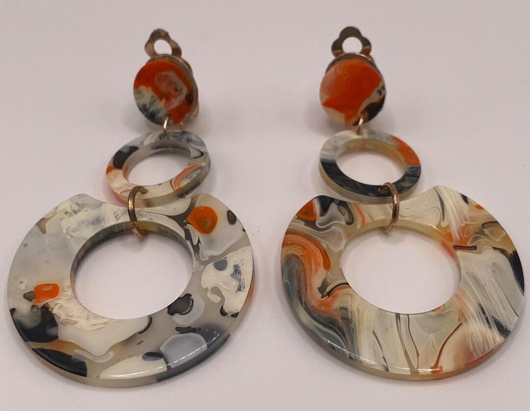 Multicolor Three Tier Disc Clip On - Etsy