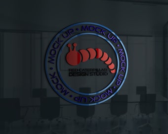 Logo Signage Mock-ups - 4 PSD files with smart objects