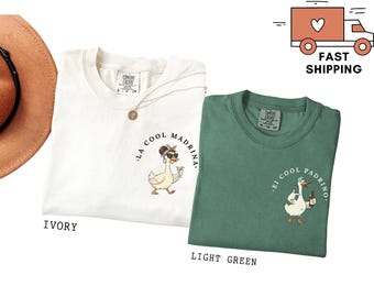Matching Godmother Godfather Shirts, La Cool Madrina y El Cool Padrino Tee, Spanish Godparents proposal Gift