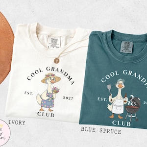 Comfort Colors® Grandparents Matching Shirts: Silly Goose Club Tee, New Pregnancy Announcement Tshirt, First Time Grandparent Gift image 10