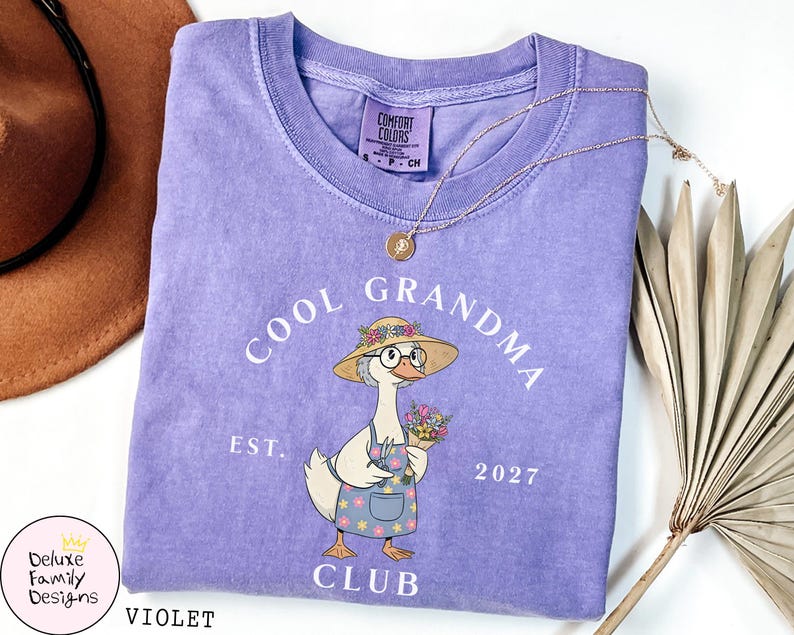 Comfort Colors® Grandparents Matching Shirts: Silly Goose Club Tee, New Pregnancy Announcement Tshirt, First Time Grandparent Gift image 9