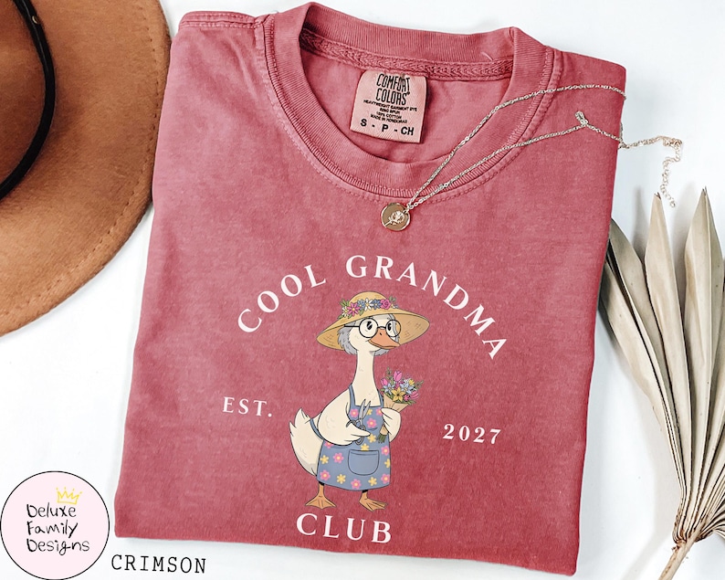 Comfort Colors® Grandparents Matching Shirts: Silly Goose Club Tee, New Pregnancy Announcement Tshirt, First Time Grandparent Gift image 6