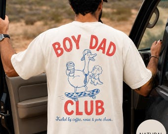 Boy Dad Club Shirt, Funny Dad of Boys Gift, First Father's Day Shirt, New Dad Gift, Dad Life Chaos Tee