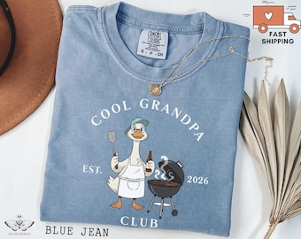 Comfort Colors® Grandpa Shirt: Silly Goose Club Tee, New Pregnancy Announcement Tshirt, First Time Grandparent Gift