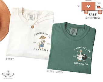 Comfort Colors® Grandparents Matching Shirts: Silly Goose Club Tee, New Pregnancy Announcement Tshirt, Promoted to Grandparent Gift