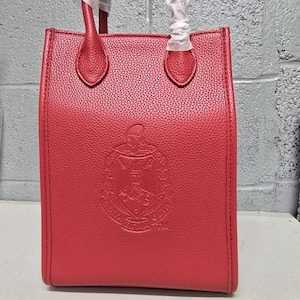 Delta Sigma Theta Crossbody With Emboss Crest