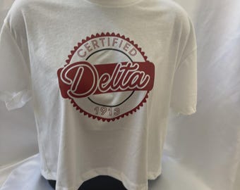 Delta Sigma Theta Certified Delta Crop Shirt
