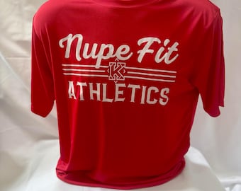 Kappa Alpha Psi Nupe Fit Athletics Moisture Wicking Tee - Fraternity Workout Shirt, Gym Performance Top, Nupe Athletic Apparel,