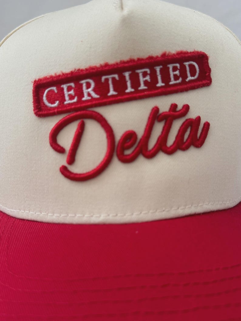 Delta Sigma Theta Certified Delta Crimson and Cream Hat Etsy