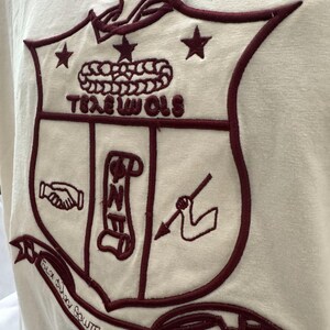 Kappa Alpha Psi Wappen Creme Ringer Tee, Nupe Shirt, Kappa Paraphernalia