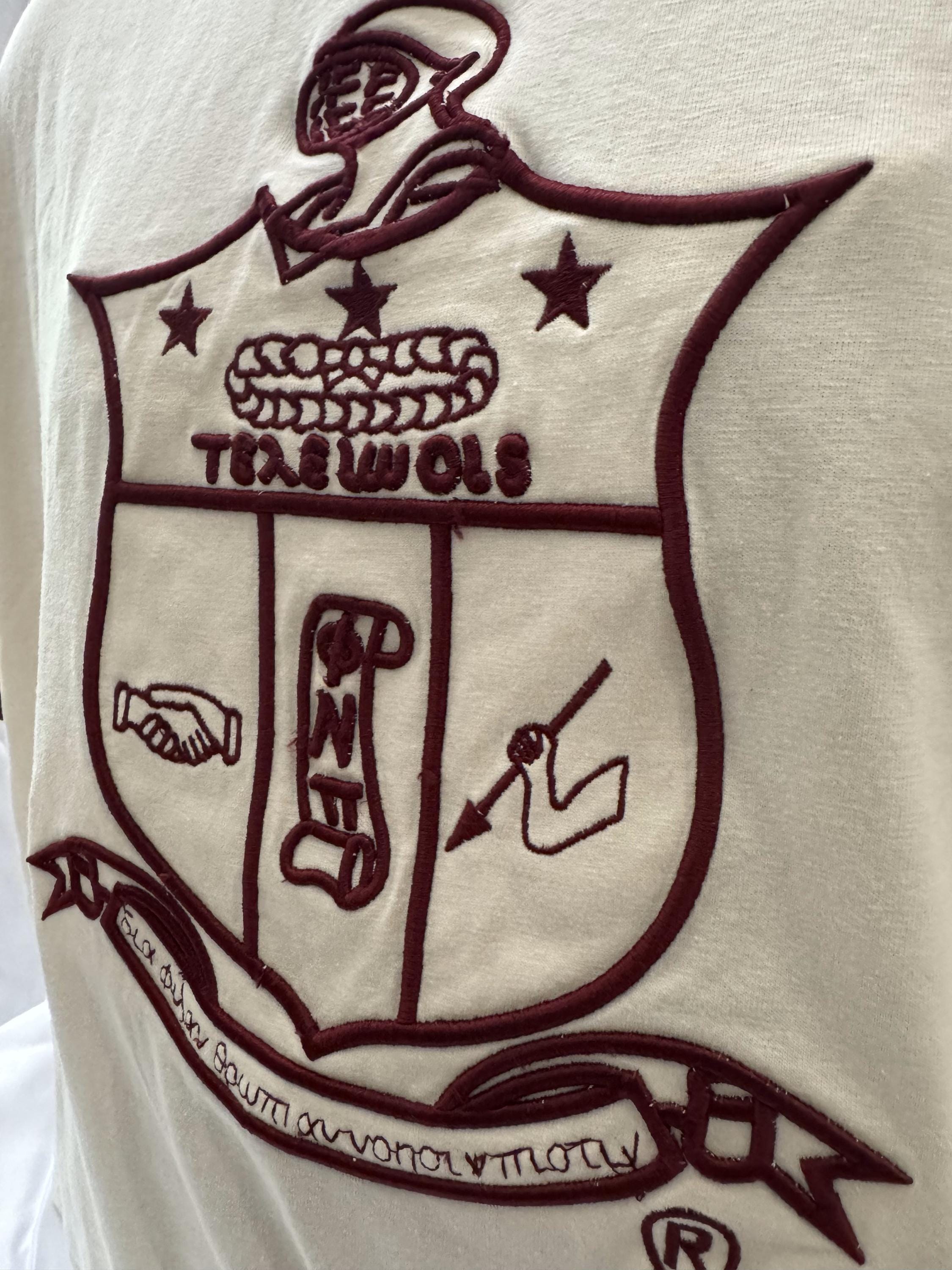 Kappa Alpha Psi Coat of Arms Cream Ringer Tee, Nupe Shirt, Kappa Paraphernalia