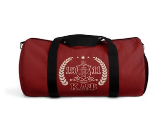 Kappa Alpha Psi Duffel Bag, Fraternity Travel Bag, Greek Organization Gym Bag, Established 1911, Overnight Bag, Weekend Bag