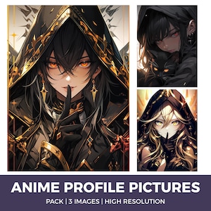 Anime style portraits, profile pictures, avatars, character portrait set