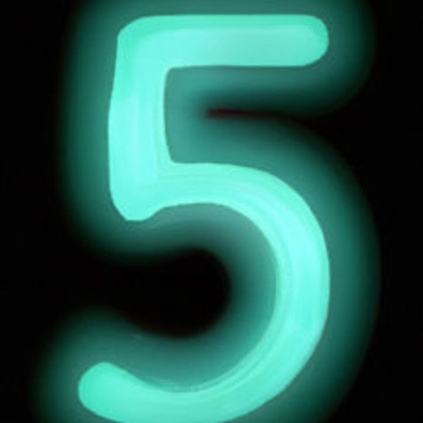 Dark Numbers Glow in the Dark Numbers - Etsy