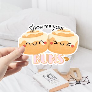 Funny Kawaii Sticker For Planner Cinnamon Roll Sticker Cute Kawaii Laptop Decal Funny Food Quotes Sticker For Kindle Cute Korean Aesthetic