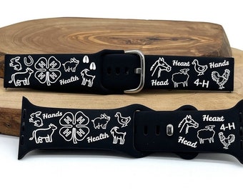 4-H Themed Watch Band for Apple and Samsung