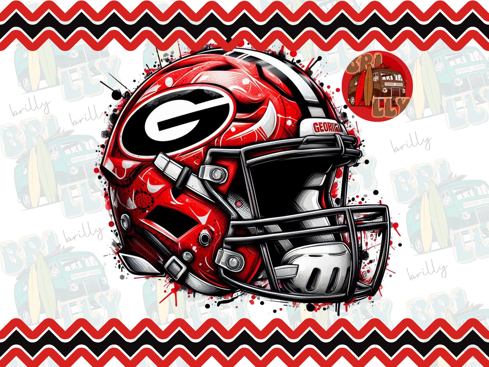 GA Football Team Bulldogs Digital File Football File Georgia Dogs PNG