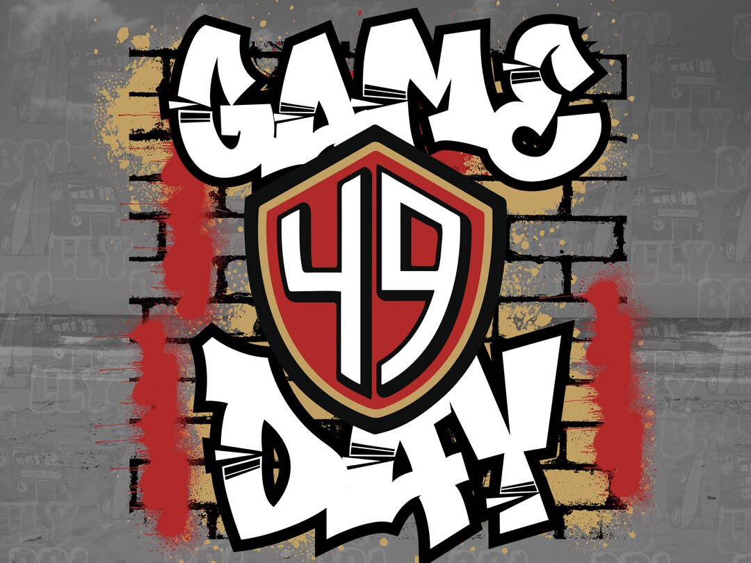 49ers Football Team San Fran Football Team Support Digital PNG Etsy