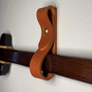 2 Leather Strap wall mounting hooks