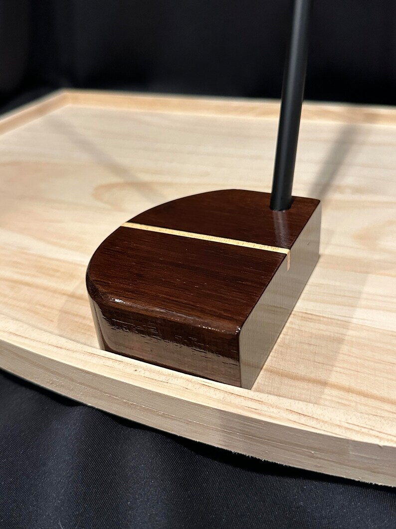Putter Inlay Peruvian Walnut and Soft Curly Maple Wooden Putter - Etsy