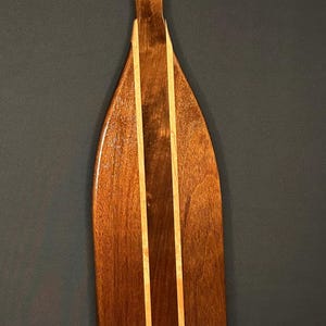 48" Peruvian Walnut and Cherry canoe paddle