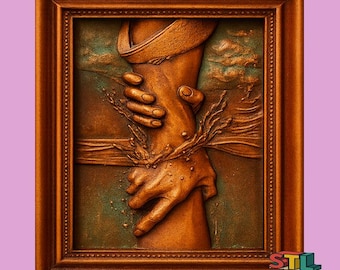 Hand of Jesus 3D Model STL File: CNC Router, Laser Cut (Digital Download